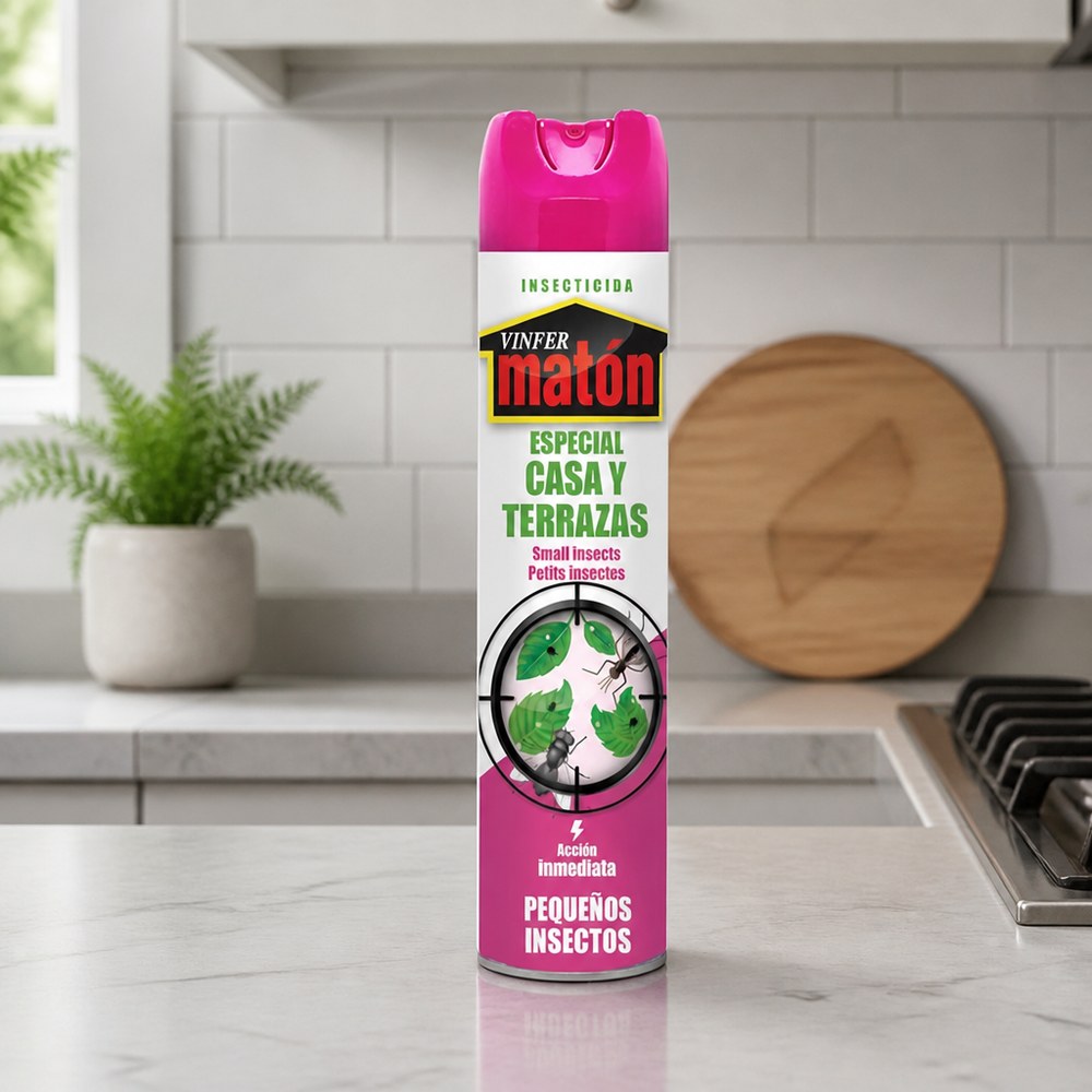 Spray Insecticida Vinfer Matón | Mosquitos y Pequeños Insectos | Interior y Exterior