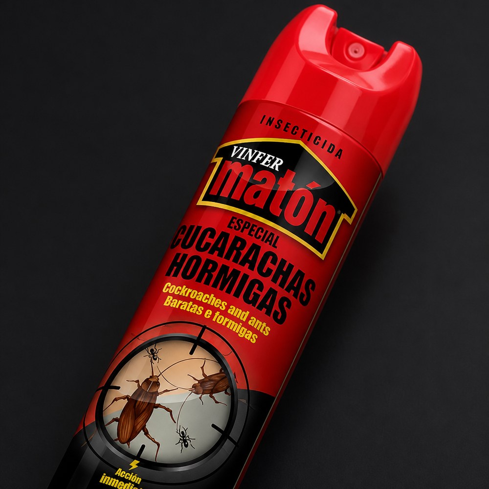 Spray Insecticida Vinfer Matón | Cucarachas y Hormigas | Acción Inmediata