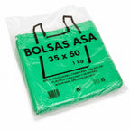 Bolsas de Compra de Plástico Reciclado 35x50 cm | 70% Reciclado | 50 Micras | Reutilizables