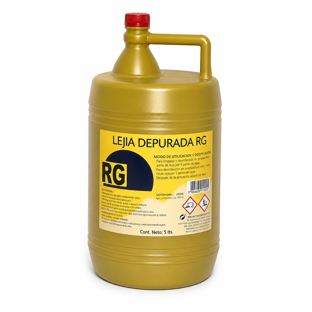 Lejía Depurada RG 5 L | Limpieza y Desinfección | Baño y Cocina