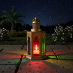 Farol Decorativo Multicolor Hexagonal | Decoración para Hogar y Fiestas