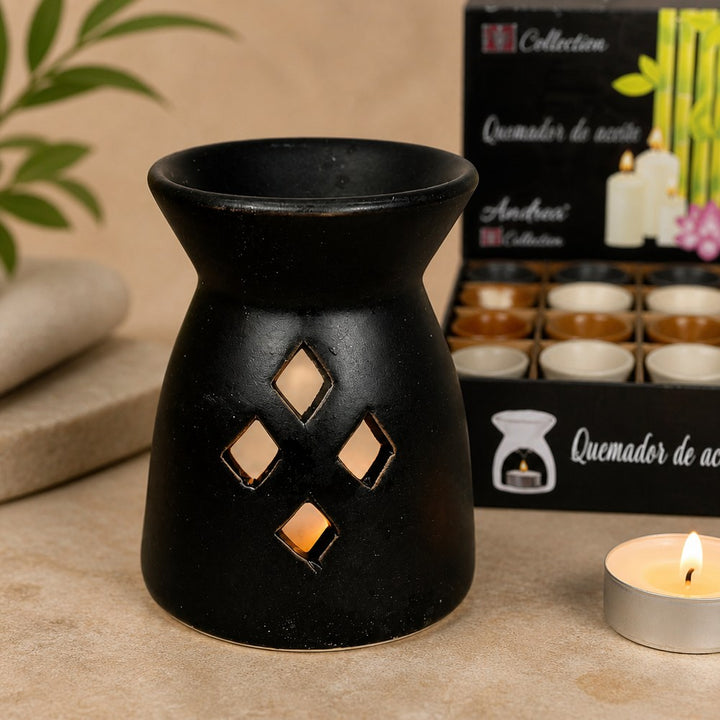Difusor Aromático Andrea K | Color Negro | Aceites Esenciales | Hogar y Oficina