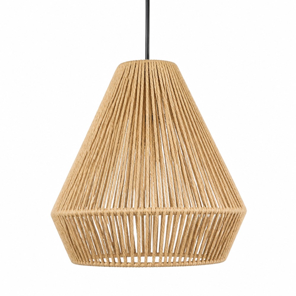 Pantalla para Lámpara Colgante | Estilo Rústico | Materiales Naturales